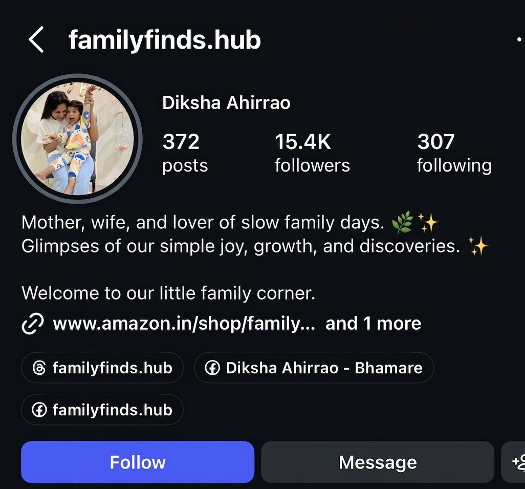 Family Finds Hub — Before
